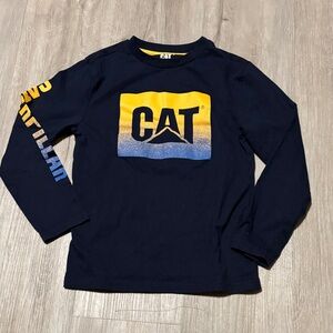 Kids Long Sleeve Shirt - Navy and Yellow